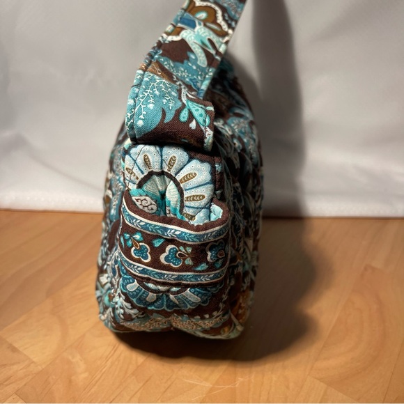 Vera Bradley Java Blue Purse Floral - Picture 7 of 11